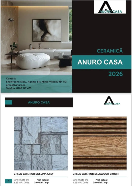 Modele noi de gresie si faianta pentru casa ta - Vezi catalogul Anuro Casa