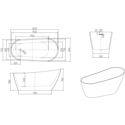 Cada de baie freestanding Spatio Allure