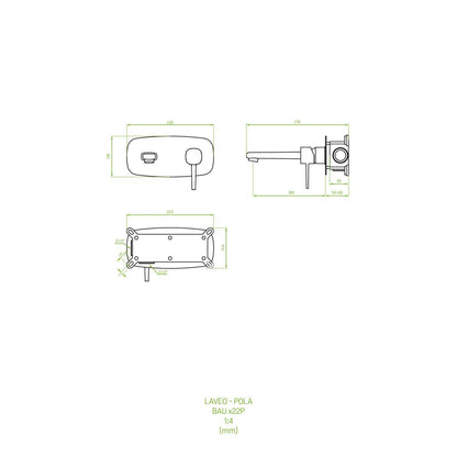 Montaj ascuns pentru un design curat și elegant -  Baterie lavoar incastrata