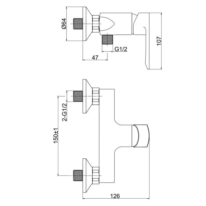 Set Complet pentru Dus Delta Plus, CasaBlanca