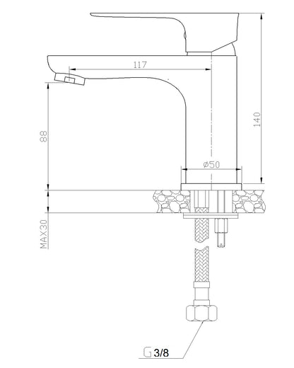 Economisire a Apei: Bateria este proiectată pentru a reduce consumul de apă fără a compromite presiunea, contribuind astfel la economii de resurse și la protejarea mediului.
Întreținere Minimă: Finisajul de înaltă calitate rezistent la pete și zgârieturi face curățarea și întreținerea bateriei extrem de ușoare, păstrându-și strălucirea de-a lungul timpului.
Compatibilitate Versatilă: Designul universal al bateriei o face compatibilă cu o gamă largă de lavoare, asigurând o potrivire perfectă și o estetică ar