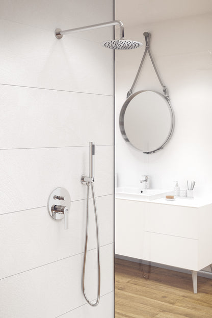 Design Îngropat și Elegant: Bateria și setul de duș sunt integrate perfect în perete, oferind un aspect modern și minimalist. Această soluție îngropată maximizează spațiul și oferă o estetică sofisticată pentru orice baie.
Set Complet de Duș: Include cap de duș fix și duș de mână pentru o experiență versatilă. Comutatorul permite alternarea ușoară între capul de duș și dușul de mână, oferind flexibilitate în utilizare.
Materiale de Înaltă Calitate: Fabricată din materiale durabile și rezistente la coroziune