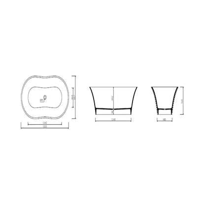 Cada alb lucios Spatio Carina – ideală pentru băi moderne de dimensiuni reduse