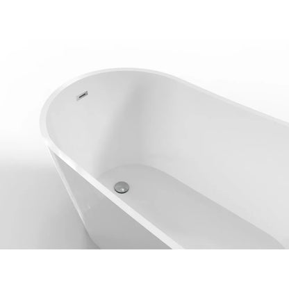 Cada de baie albă Spatio Allure – detaliu sifon inclus