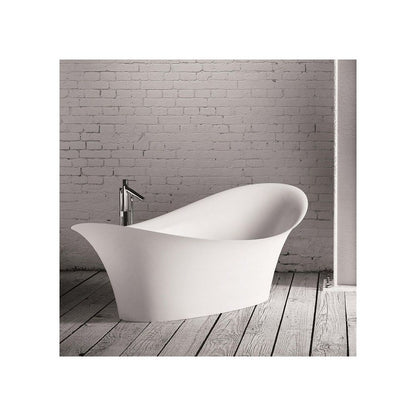 Cada ovală alb lucios Adria II – detalii design și finisaj premium