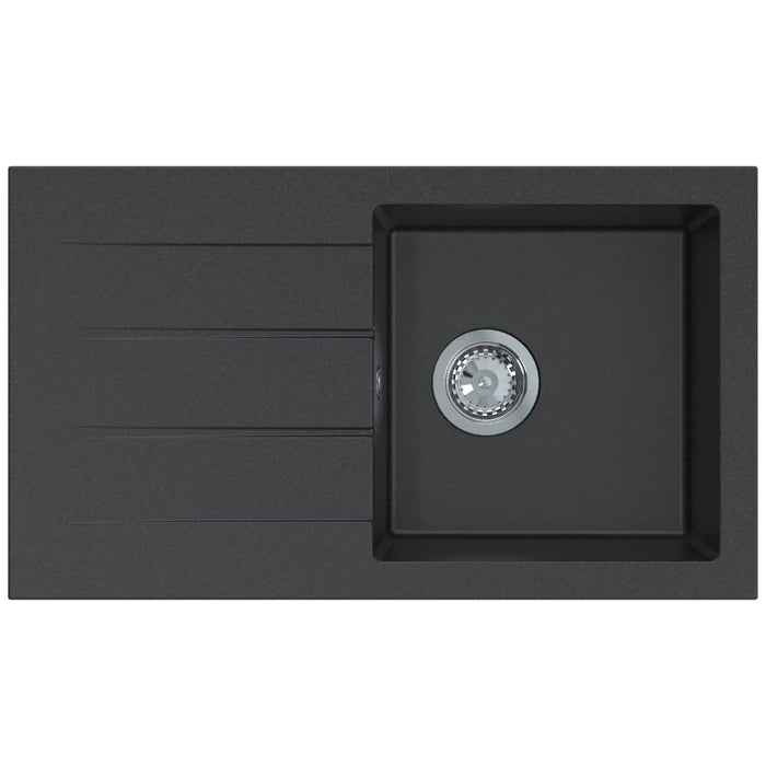 Chiuveta bucatarie compozit granit CasaBlanca Black
Chiuveta CasaBlanca Black are o forma dreptunghiulara, cu o cuva generoasa, cu dimensiunea de 36 x 35 x 18 cm, potrivita chiar si pentru spalarea vaselor de dimensiuni mari. Aceasta chiuveta este confectionata dintr-un amestec compozit de calitate superioara, numit granit. Acest material ofera avantaje precum: nu se pateaza, nu este afectata de depunerile de calcar si este rezistenta la socuri termice si la socuri mecanice..