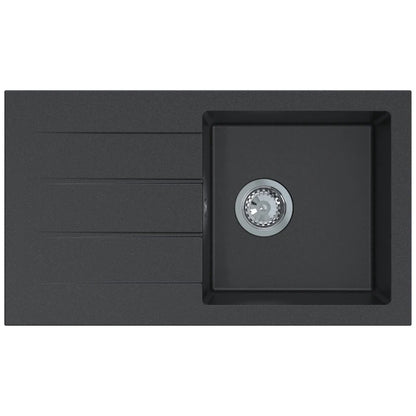 Chiuveta bucatarie compozit granit CasaBlanca Black
Chiuveta CasaBlanca Black are o forma dreptunghiulara, cu o cuva generoasa, cu dimensiunea de 36 x 35 x 18 cm, potrivita chiar si pentru spalarea vaselor de dimensiuni mari. Aceasta chiuveta este confectionata dintr-un amestec compozit de calitate superioara, numit granit. Acest material ofera avantaje precum: nu se pateaza, nu este afectata de depunerile de calcar si este rezistenta la socuri termice si la socuri mecanice..