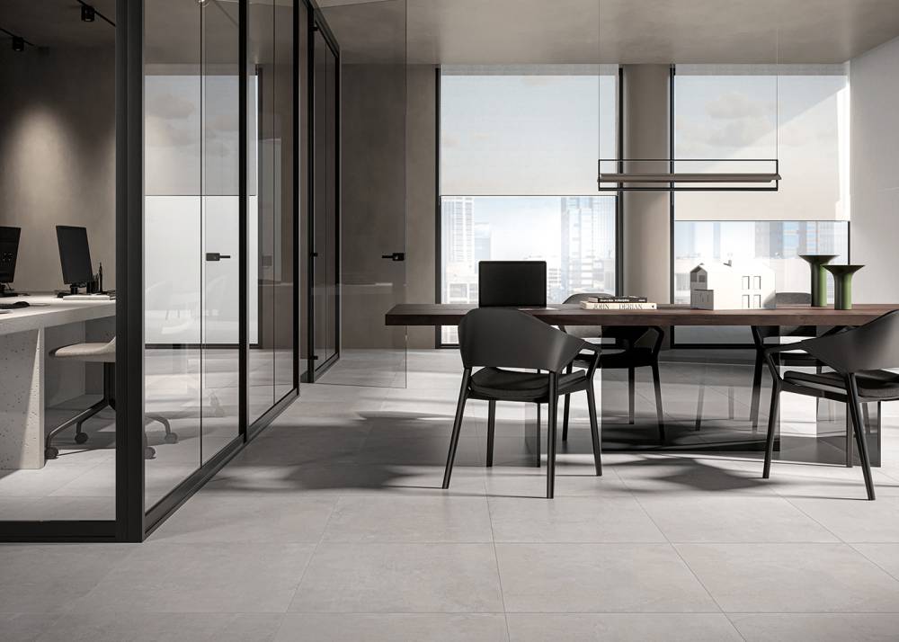 Gresie Tip Piatra culoare cenusiu
Ușor de asortat
 Rezistentă la trafic intens
Aspect natural și elegant
Potrivită pentru pardoseli și pereți