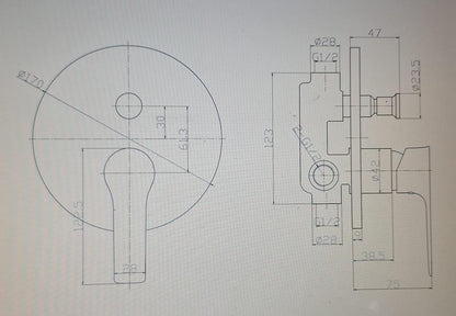 Design Îngropat și Elegant: Bateria și setul de duș sunt integrate perfect în perete, oferind un aspect modern și minimalist. Această soluție îngropată maximizează spațiul și oferă o estetică sofisticată pentru orice baie.
Set Complet de Duș: Include cap de duș fix și duș de mână pentru o experiență versatilă. Comutatorul permite alternarea ușoară între capul de duș și dușul de mână, oferind flexibilitate în utilizare.
Materiale de Înaltă Calitate: Fabricată din materiale durabile și rezistente la coroziune