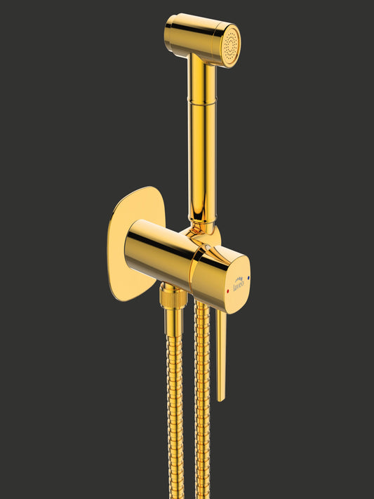  Laveo Pola, un set de baterie bideu încastrat cu mixer monocomandă și duș bidetta