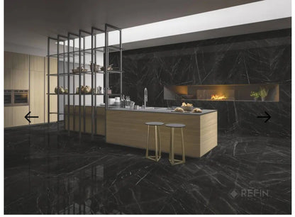 Gresie Portelanata Lucioasa model Marquina