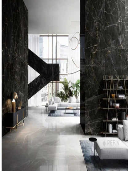 Gresie Portelanata Lucioasa model Marquina