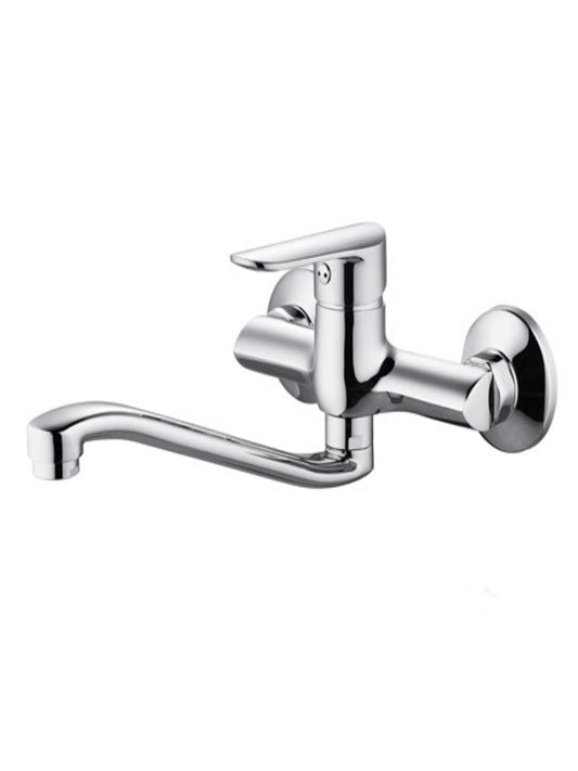 Baterie perete Delta BDP5 – Corp alamă sanitară, cartuș ceramic 35 mm, crom