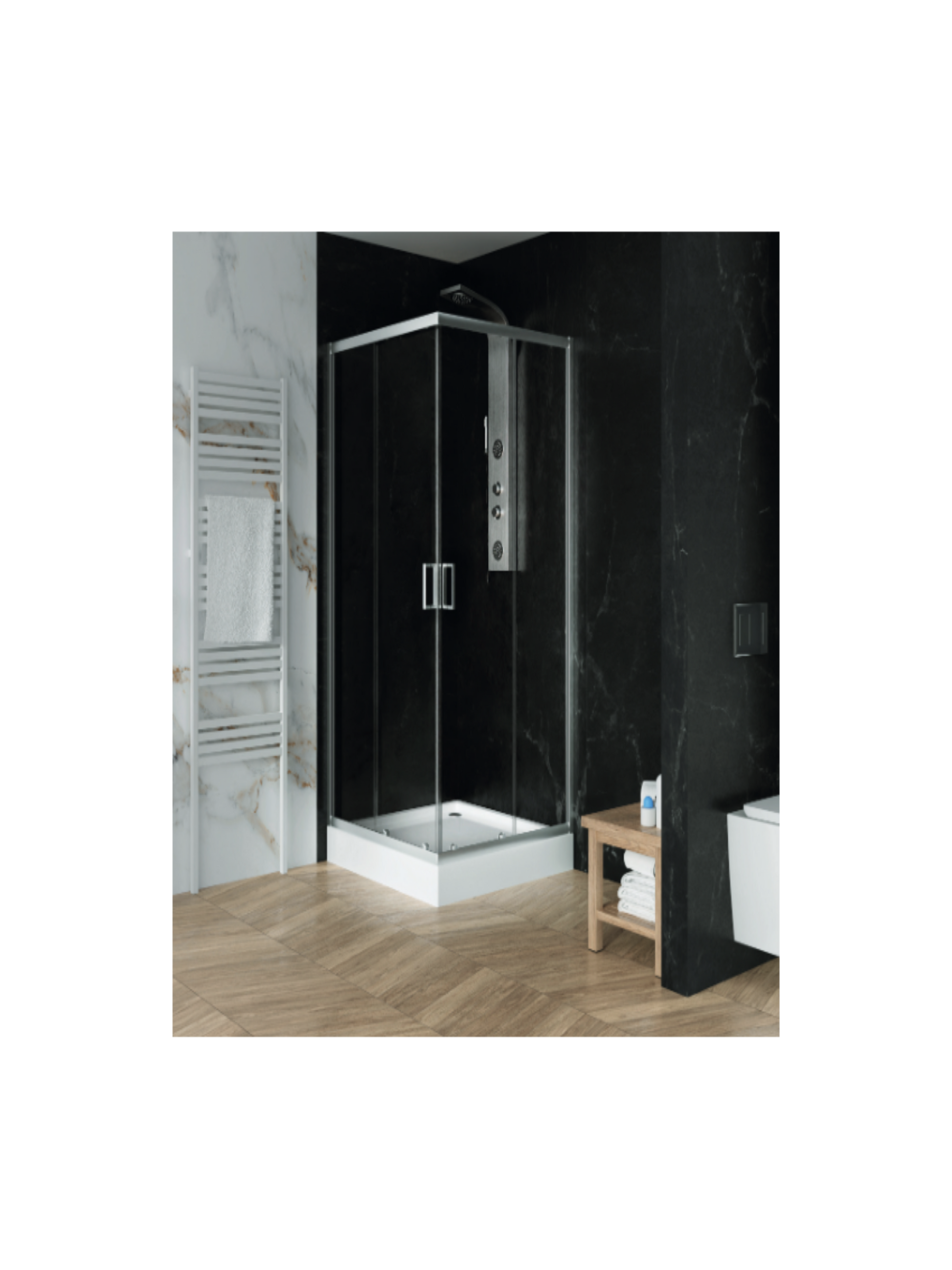 cadita dus realizata din acril durabil 