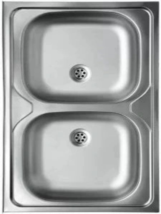 Chiuveta Bucatarie pe Blat, 2 cuve 800x500 mm