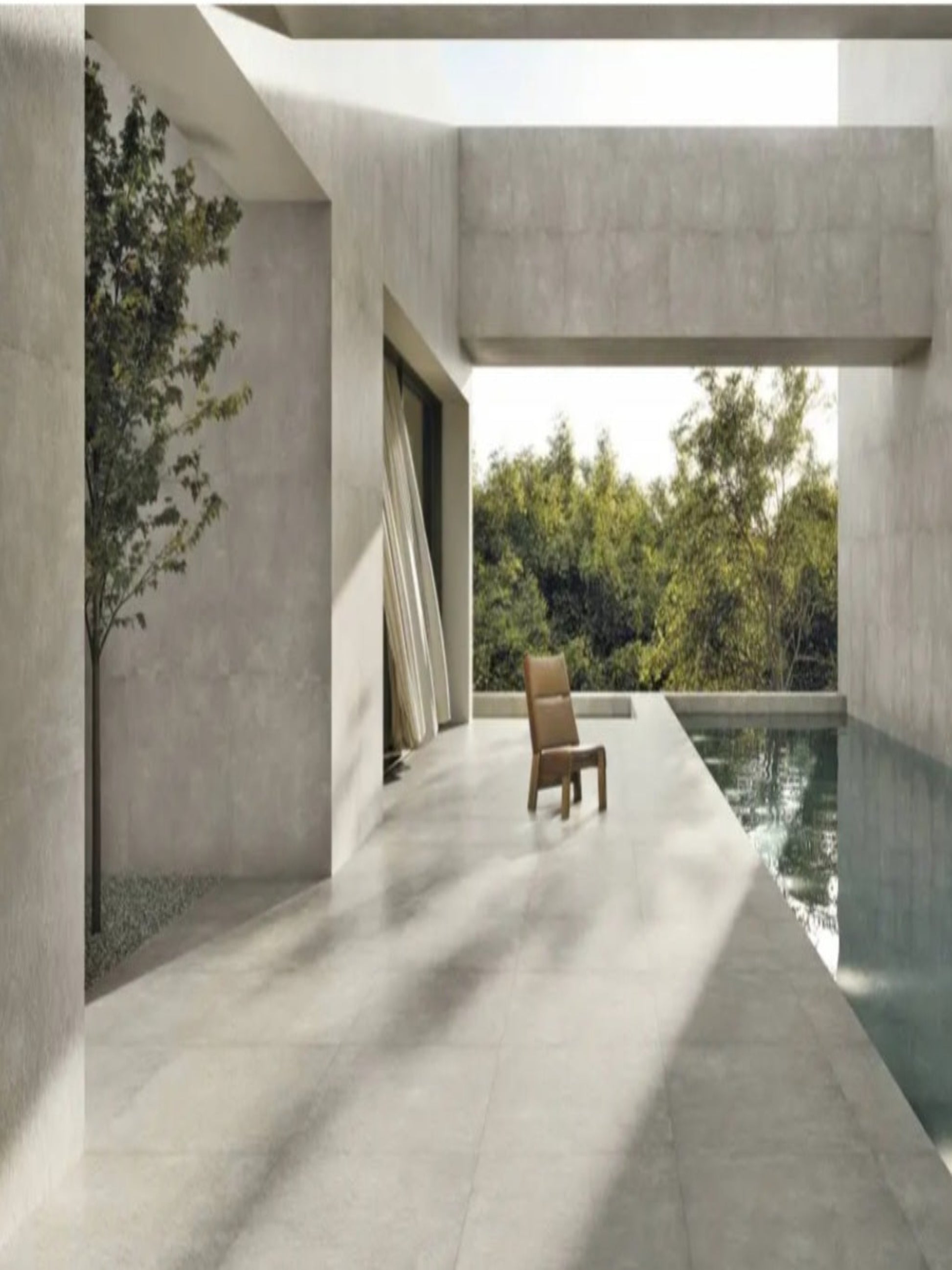 gresia pentru interior si exterior structurata model white din colectia feel de la refin