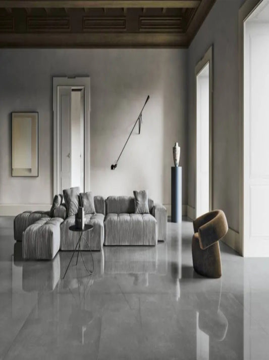 gresie portelanata retificata lucioasa pentru interior