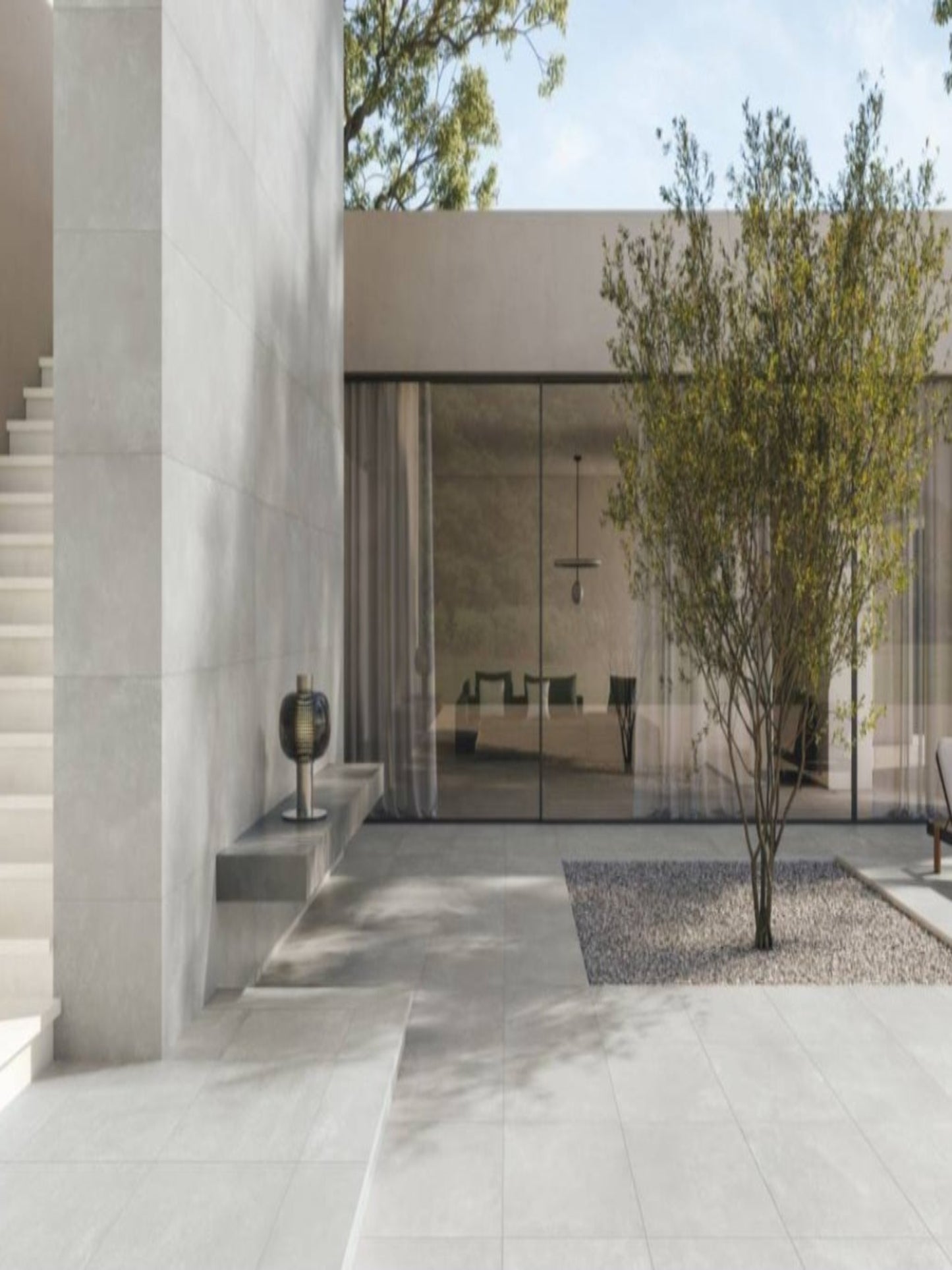 Gresia Portelanata Structurata White din Colectia Feel