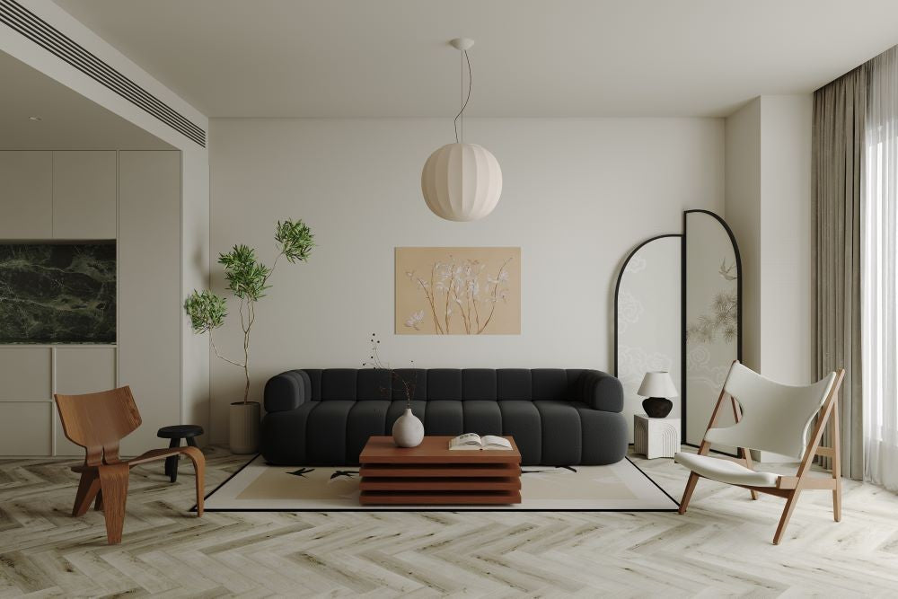 Pardoseala SPC Premium Herringbone Perth 5 mm – 125 × 625 mm